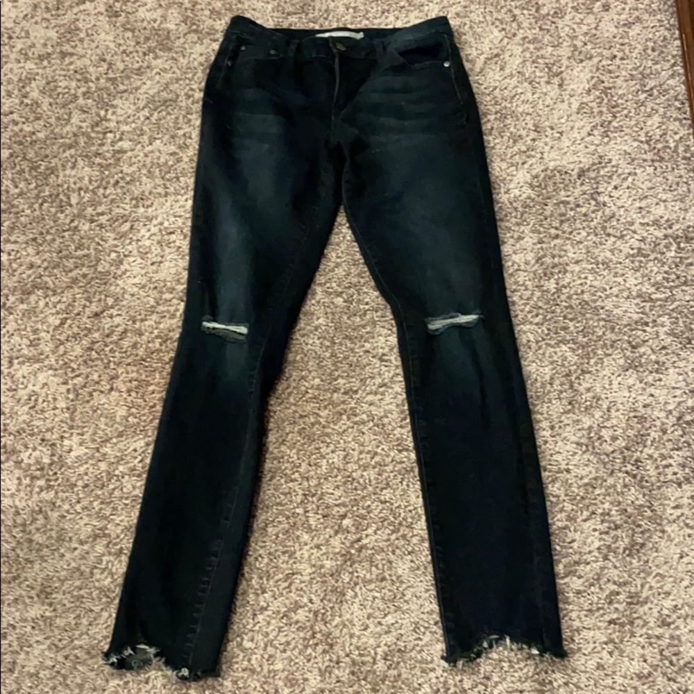 Sz.14 tractr black stretch skinny jeans.